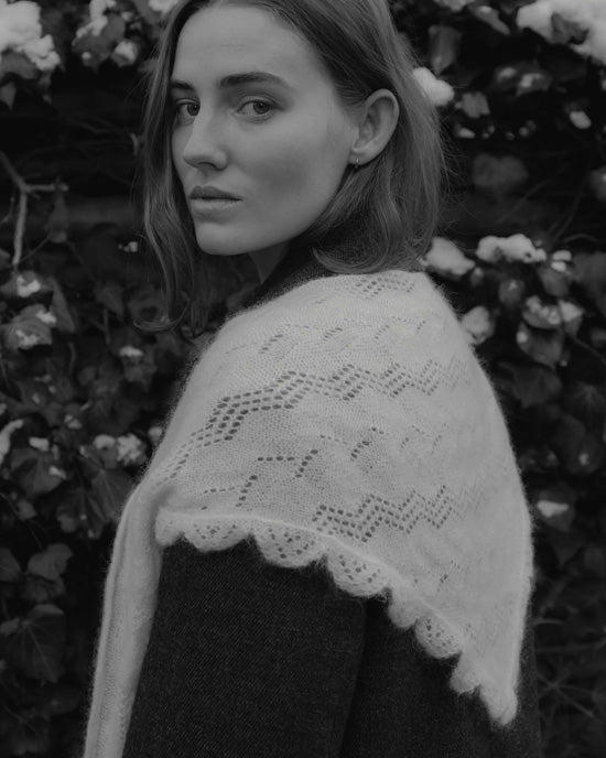Opany Triangle Scarf Birch White