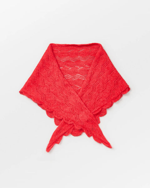 Opany Triangle Scarf Salsa Red