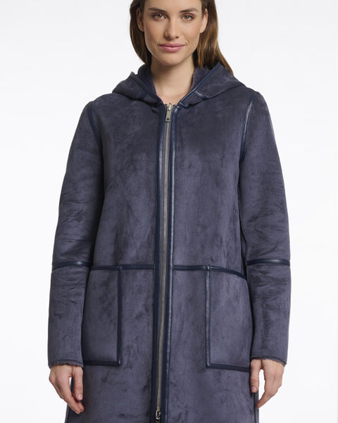 Ova Reversible Coat Night Grey