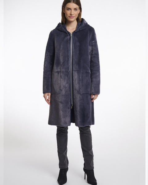 Ova Reversible Coat Night Grey
