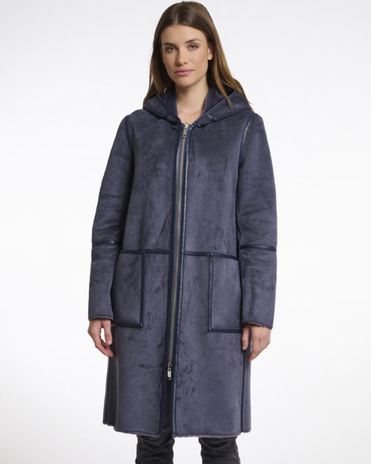Ova Reversible Coat Night Grey