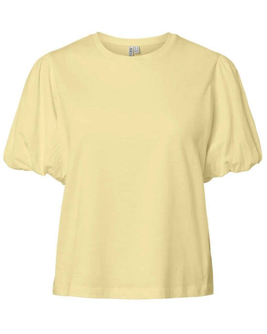 Pernilla Puff Sleeve Tee French Vanilla - shopatstocks