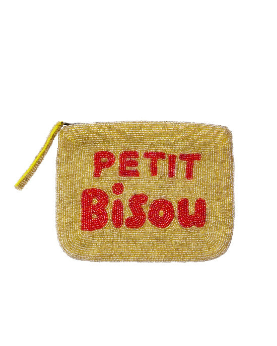 Petit Bisou Mini Clutch Gold and Red