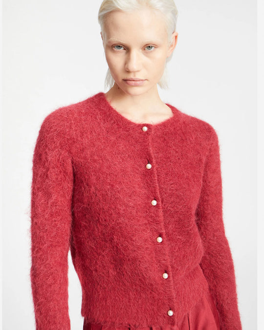 Povilla Cardigan Bordeaux