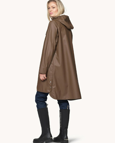 Light A-Line Raincoat Mud