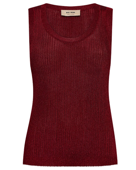 Relena Imanja Knit Tank Top Rhythmic Red