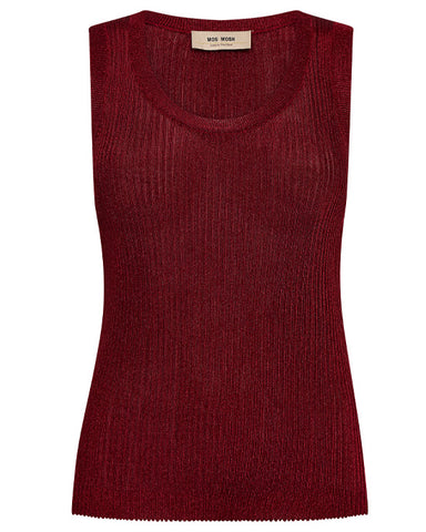 Relena Imanja Knit Tank Top Rhythmic Red