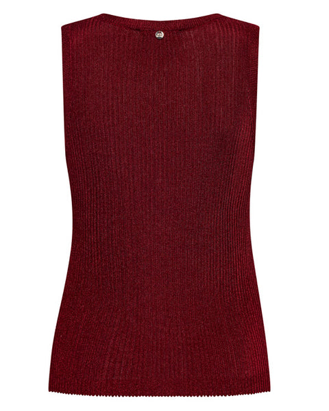 Relena Imanja Knit Tank Top Rhythmic Red