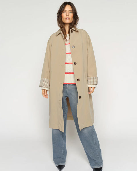 Riko Bora Trenchcoat Twill - shopatstocks