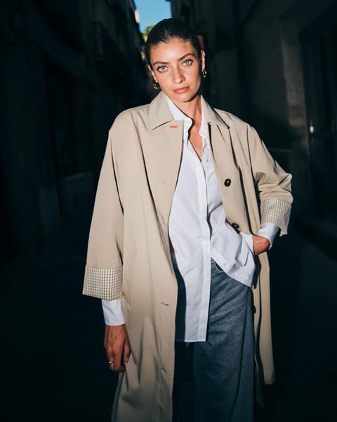 Riko Bora Trenchcoat Twill - shopatstocks