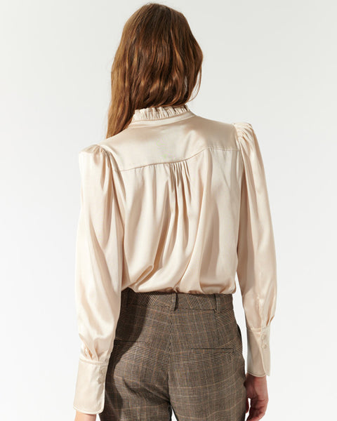 Roberta Silk Blouse Champagne