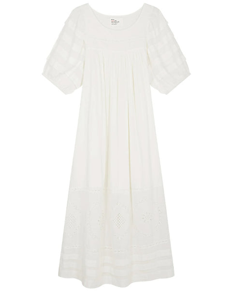 Rosaly Dress White - shopatstocks