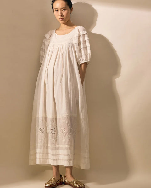 Rosaly Dress White - shopatstocks