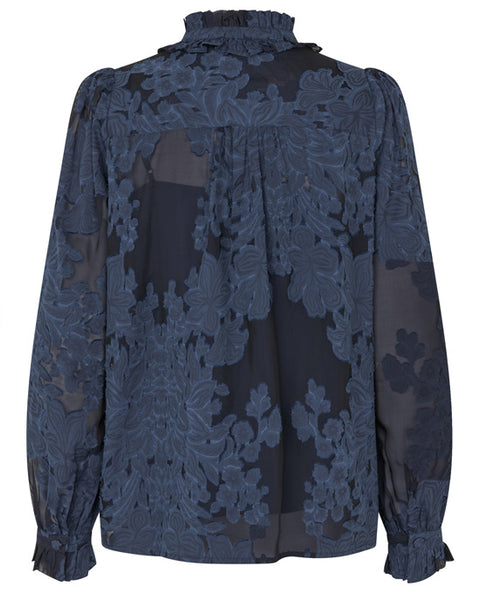 Rosita Blouse Flora Imperial Blue