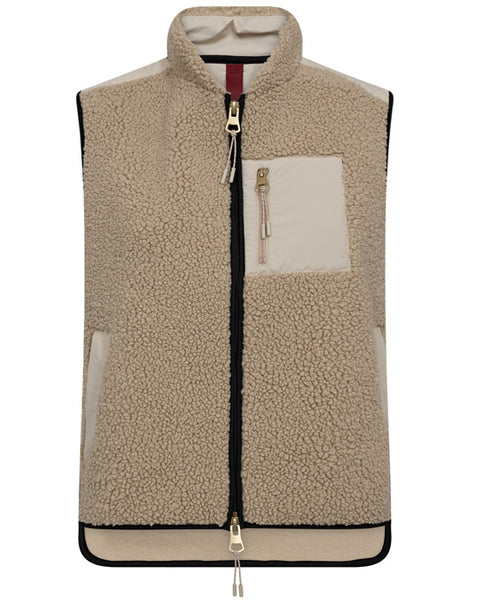 Rowe Eli Teddy Vest Feather Gray