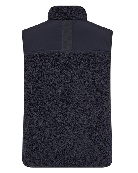 Rowe Eli Teddy Vest Salute Navy