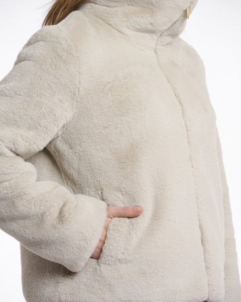 Sallie Faux Faur Jacket Birch