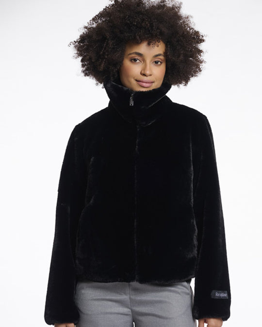 Sallie Faux Faur Jacket Black