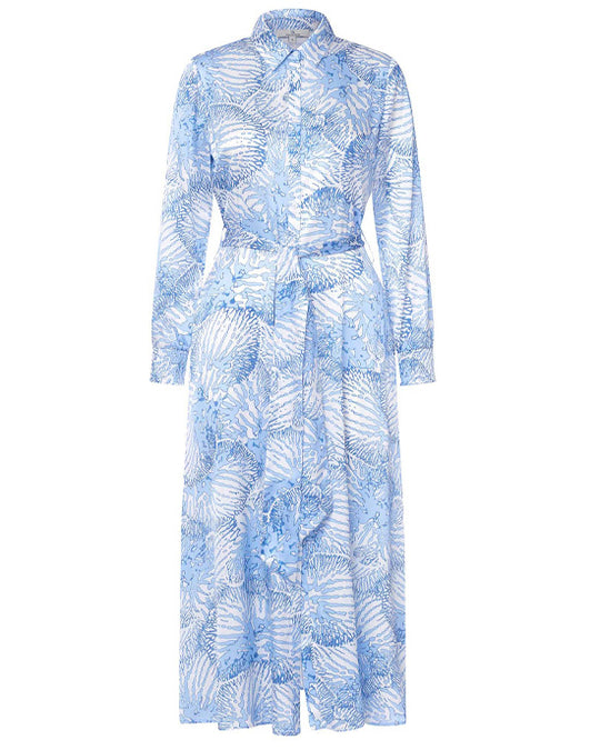 Smock Shirt Dress Waterfern Blue