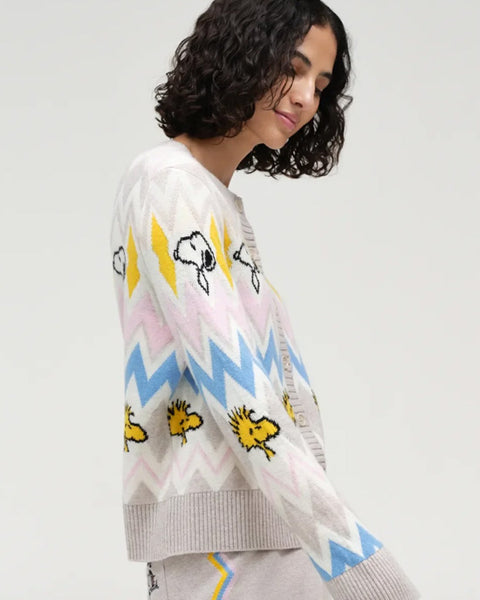 Snoopy Fairisle Cardigan Multi