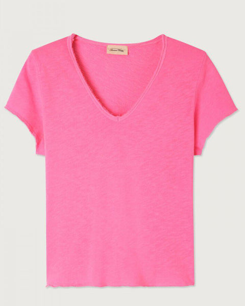 Sonoma V Neck Tee Pink Acid Fluo