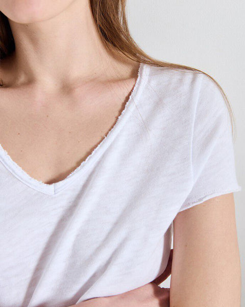 Sonoma V Neck Tee White