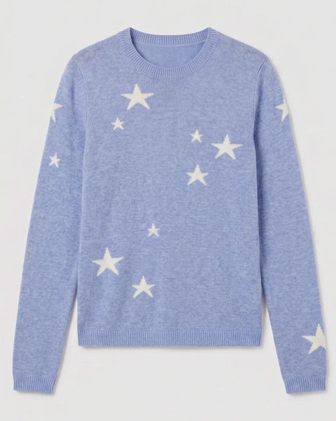 Star Sweater Baby Blue