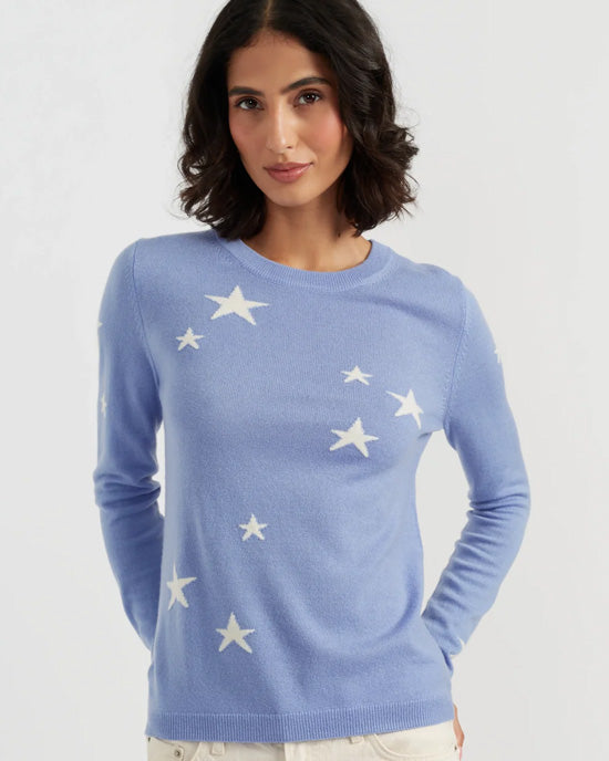 Star Sweater Baby Blue