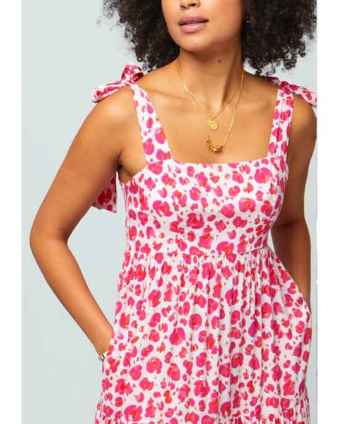 Tabitha Maxi Dress Pink Cheetah
