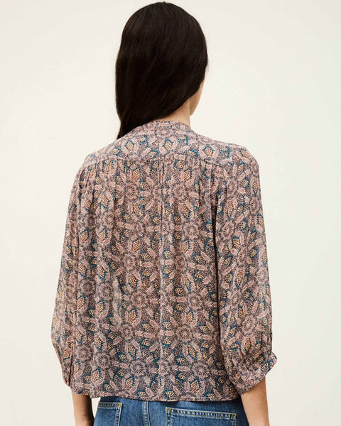 Tazio Flowy Shirt Blue