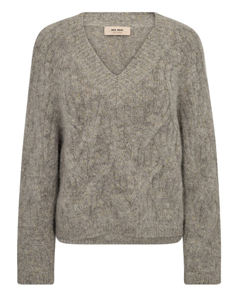 Unnur Hale V-neck Knit Drizzle