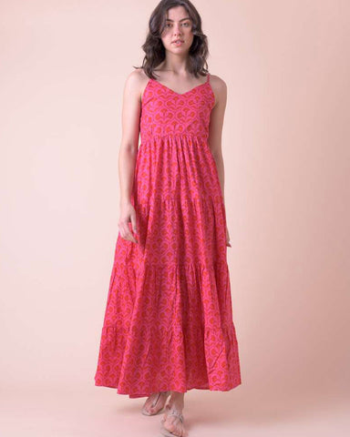 Vanilla Strap Dress Kajri Pink
