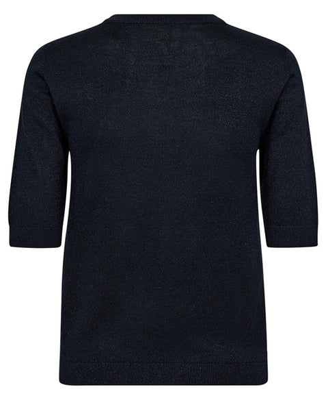 Vigga Lurex Knit Deep Navy Blue