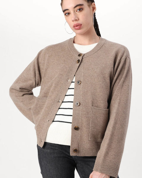 Yasanni Cardigan Taupe Grey