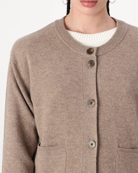 Yasanni Cardigan Taupe Grey