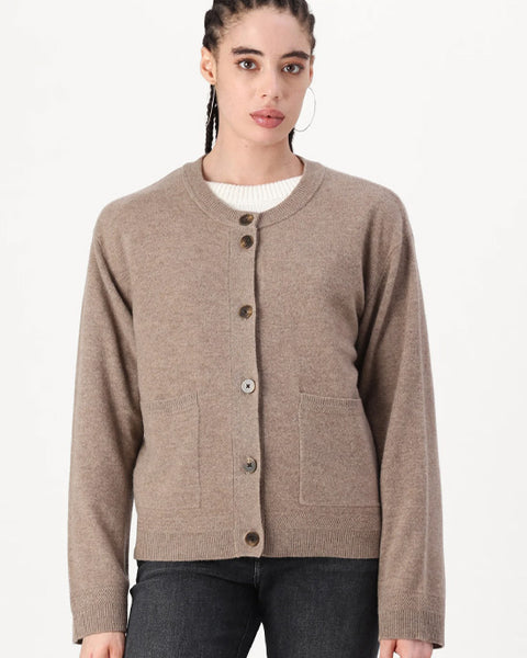 Yasanni Cardigan Taupe Grey