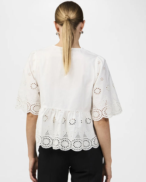 Yascornelia Top  Star White
