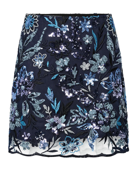 Yasfliky Sequin Mini Skirt Sargasso Sea