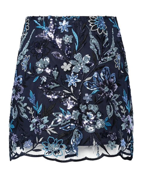 Yasfliky Sequin Mini Skirt Sargasso Sea