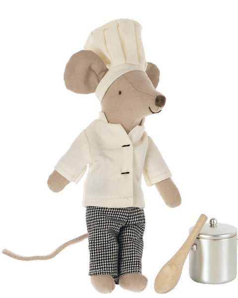 Chef mouse w. soup pot and spoon