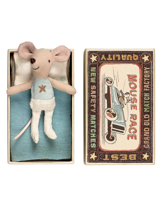 Little Brother Mouse in a Matchbox (Star Vest)