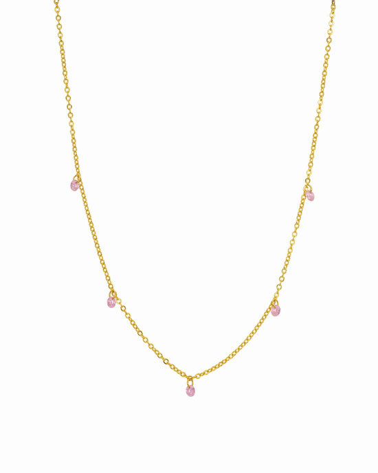 Collier 5 Gouttes Pink
