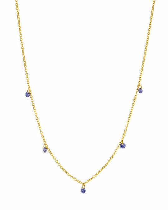 Collier 5 Gouttes Tanzanite