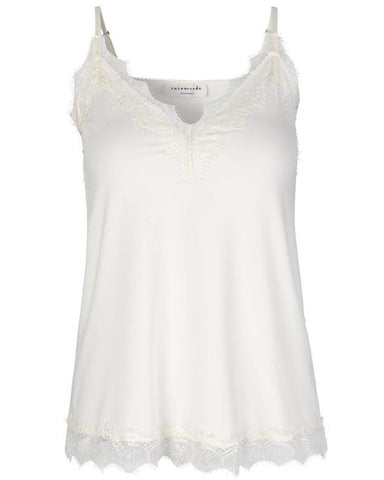 Billie Lace Strap Top Ivory - shopatstocks