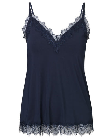 Billie Lace Top Dark Blue