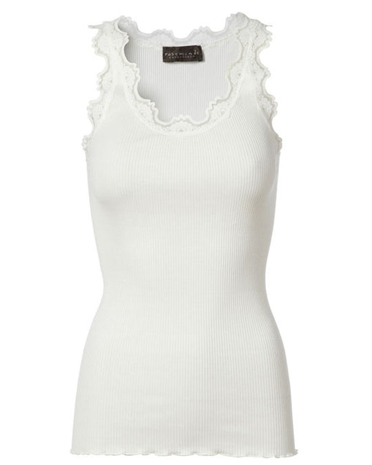 Classic Silk Top New white