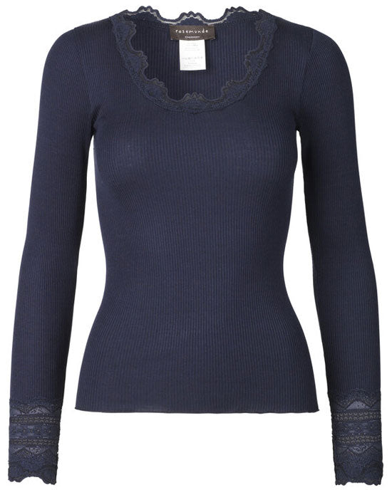 Top w Lace Navy