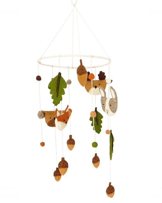 Felt Woodland Mobile