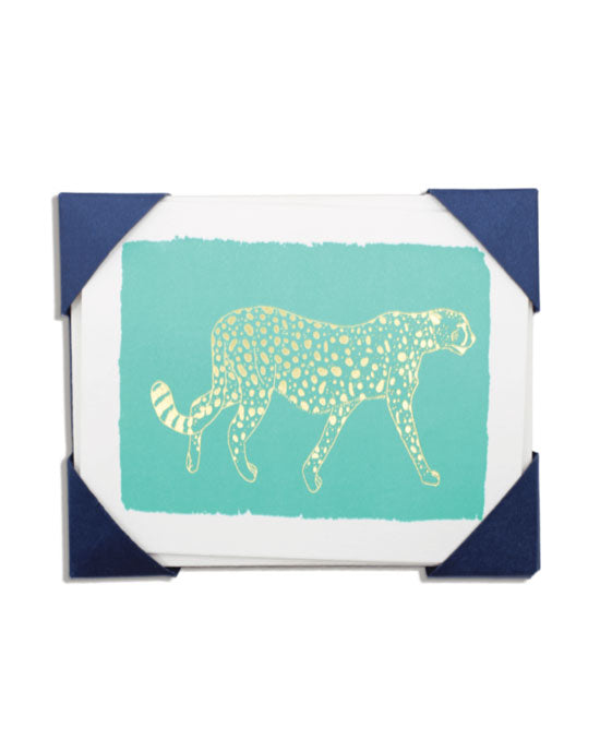 Mint Cheetah Cards Pack of 5