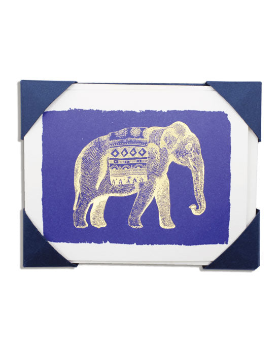 Blue Elephant Cards Pack of 5